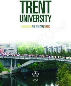 TRENT UNIVERSITY CHALLENGE THE WAY YOU THINK - Overseas Frontiers
