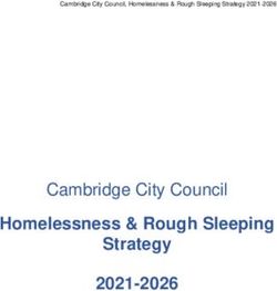 Homelessness & Rough Sleeping Strategy 2021-2026 - Cambridge City Council