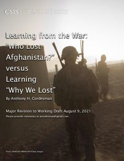 Learning from the War: "Who Lost Afghanistan?" versus Learning "Why We Lost"