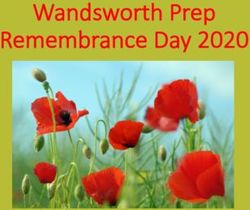 Wandsworth Prep Remembrance Day 2020