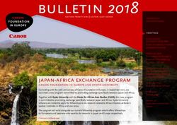 Bulletin 2018 - Canon Foundation