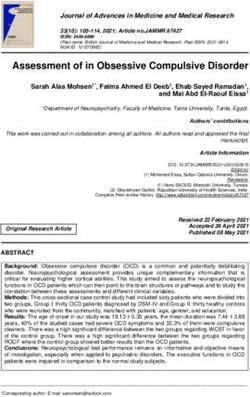 Assessment of in Obsessive Compulsive Disorder - Journal of ...