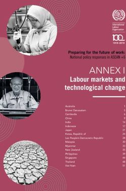ANNEX I Labour markets and technological change - ILO