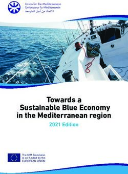 Towards a Sustainable Blue Economy in the Mediterranean region - 2021 Edition
