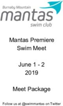 Mantas Premiere Swim Meet June 1 - 2 2019 Meet Package - Follow us at @swimmantas on Twitter - Port Moody Aquarians