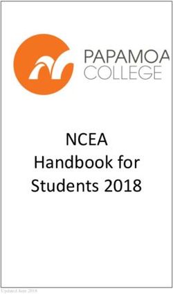 NCEA Handbook for Students 2018 - Papamoa College