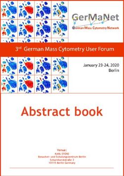 Abstract book Venue: KARL STORZ - Besucherund Schulungszentrum Berlin Scharnhorststraße 3 10115 Berlin Germany - DRFZ