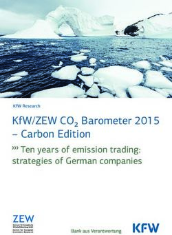 KFW/ZEW CO BAROMETER 2015 - CARBON EDITION - TEN YEARS OF EMISSION TRADING: STRATEGIES OF GERMAN COMPANIES