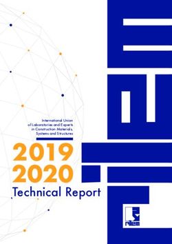 2019 2020 Technical Report - International Union of Laboratories and Experts in Construction Materials, Systems and Structures - RILEM