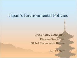Japan's Environmental Policies - Hideki MINAMIKAWA Director-General for Global Environment Bureau - Arb.ca.gov