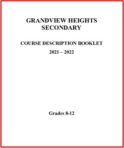 GRANDVIEW HEIGHTS SECONDARY - COURSE DESCRIPTION BOOKLET 2021 2022 - Grades 8-12 - Surrey Schools