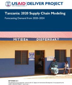 Tanzania: 2020 Supply Chain Modeling - Forecasting Demand from 2020-2024 - Yale SOM Case ...