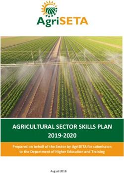AGRICULTURAL SECTOR SKILLS PLAN - 2019-2020 Prepared on behalf of the Sector by AgriSETA for submission to the Department of Higher Education and ...