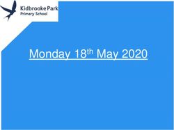 Monday 18th May 2020 - Kidbrooke Park Primary School