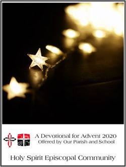 Holy Spirit Episcopal Community - A Devotional for Advent 2020 - Holy Spirit Episcopal Church