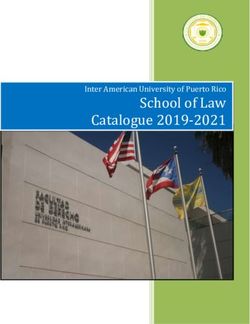 School of Law Inter American University of Puerto Rico - Catalogue 2019-2021 - Inter-Derecho