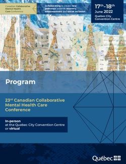Program 23rd Canadian Collaborative Mental Health Care Conference - shared-care.ca