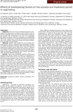 Effects of predisposing factors on the success and treatment period in vaginismus - Semantic Scholar
