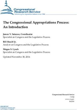 The Congressional Appropriations Process: An