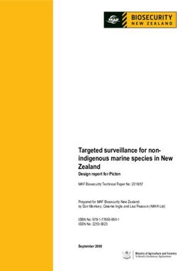 Targeted surveillance for non-indigenous marine species in New Zealand - MPI