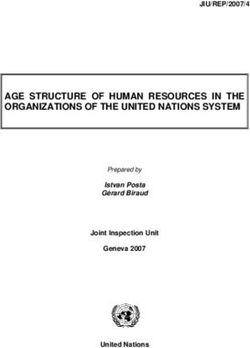 AGE STRUCTURE OF HUMAN RESOURCES IN THE ORGANIZATIONS OF THE UNITED NATIONS SYSTEM - JIU/REP/2007/4