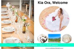 Kia Ora, Welcome - Wedding Information - 2018 / 2019 Season - Waiheke Unlimited