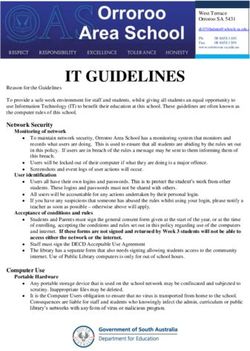 IT GUIDELINES - Orroroo Area School