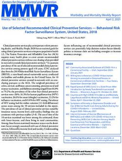 Use of Selected Recommended Clinical Preventive Services - Behavioral Risk Factor Surveillance System, United States, 2018 - CDC