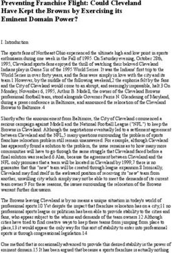Preventing Franchise Flight: Could Cleveland Have Kept the Browns by Exercising its Eminent Domain Power?