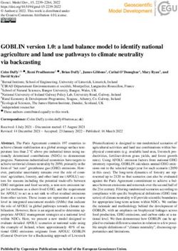 Goblin Version A Land Balance Model To Identify National