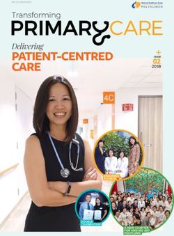 PATIENT-CENTRED CARE Delivering - National Healthcare Group Polyclinics