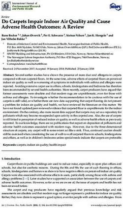 Do Carpets Impair Indoor Air Quality and Cause Adverse Health Outcomes: A Review - MDPI