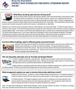 DISTRICT SAFE TECHNOLOGY AND DIGITAL CITIZENSHIP REPORT 2020-2021