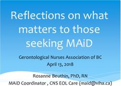 REFLECTIONS ON WHAT MATTERS TO THOSE SEEKING MAID - GERONTOLOGICAL NURSES ASSOCIATION OF BC APRIL 13, 2018 ROSANNE BEUTHIN, PHD, RN MAID ...