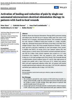 Activation Of Healing And Reduction Of Pain By Single Use Automated