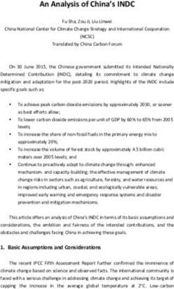 An Analysis of China's INDC - China Carbon Forum