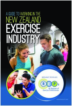 Exercise Industry BROUGHT TO YOU BY: REPs NZ