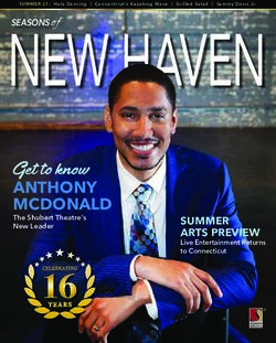 SEASONS of NEW HAVEN - ANTHONY MCDONALD SUMMER ARTS PREVIEW - Seasons Magazines