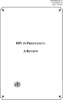 HIV IN PREGNANCY: A REVIEW - WHO/RHT/98.24 UNAIDS/98.44 Distr.: General