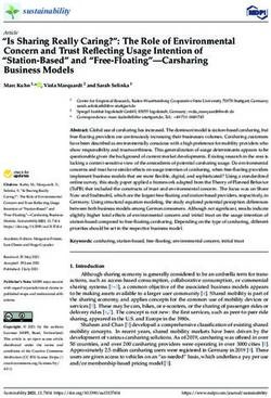 "Is Sharing Really Caring?": The Role of Environmental Concern and Trust Reflecting Usage Intention of "Station-Based" and ...