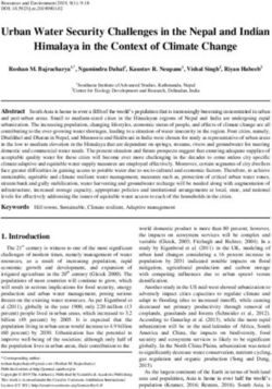 Urban Water Security Challenges in the Nepal and Indian Himalaya in the Context of Climate Change