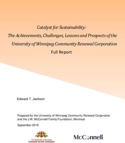 Catalyst for Sustainability: The Achievements, Challenges, Lessons and Prospects of the University of Winnipeg Community Renewal Corporation