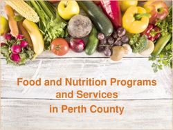 Food and Nutrition Programs and Services in Perth County
