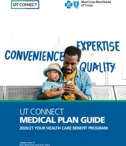 UT CONNECT MEDICAL PLAN GUIDE - 2020/21 YOUR HEALTH CARE BENEFIT PROGRAM - Blue Cross Blue Shield