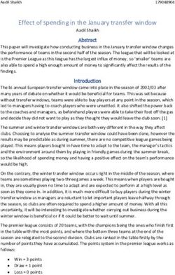 Effect of spending in the January transfer window