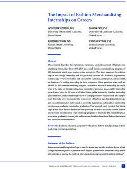 The Impact of Fashion Merchandising Internships on Careers