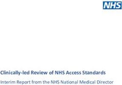 Clinically-led Review of NHS Access Standards - Interim Report from the NHS National Medical Director - NHS England