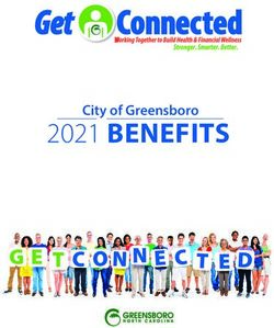 2021 BENEFITS City of Greensboro - Greensboro-nc.gov