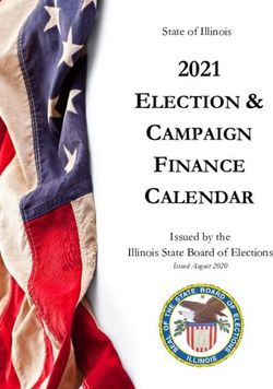 2021 ELECTION & CAMPAIGN FINANCE CALENDAR - State of Illinois - Issued by the Illinois State Board of Elections - Illinois ...