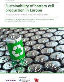 Sustainability Of Battery Cell Production In Europe